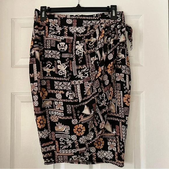 Disney Moana Print Retro Hawaii Wrap Skirt Size Small - Picture 3 of 10